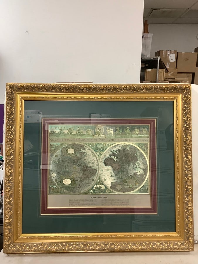 Framed Blaeu Wall Map (36.5x31.5in) (1 of 1)