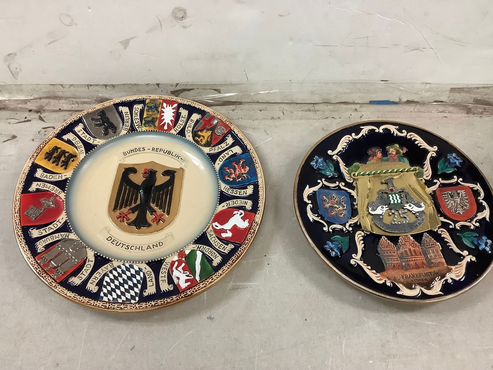 Lot of vintage collectible plates from Western Germany (1 of 1)
