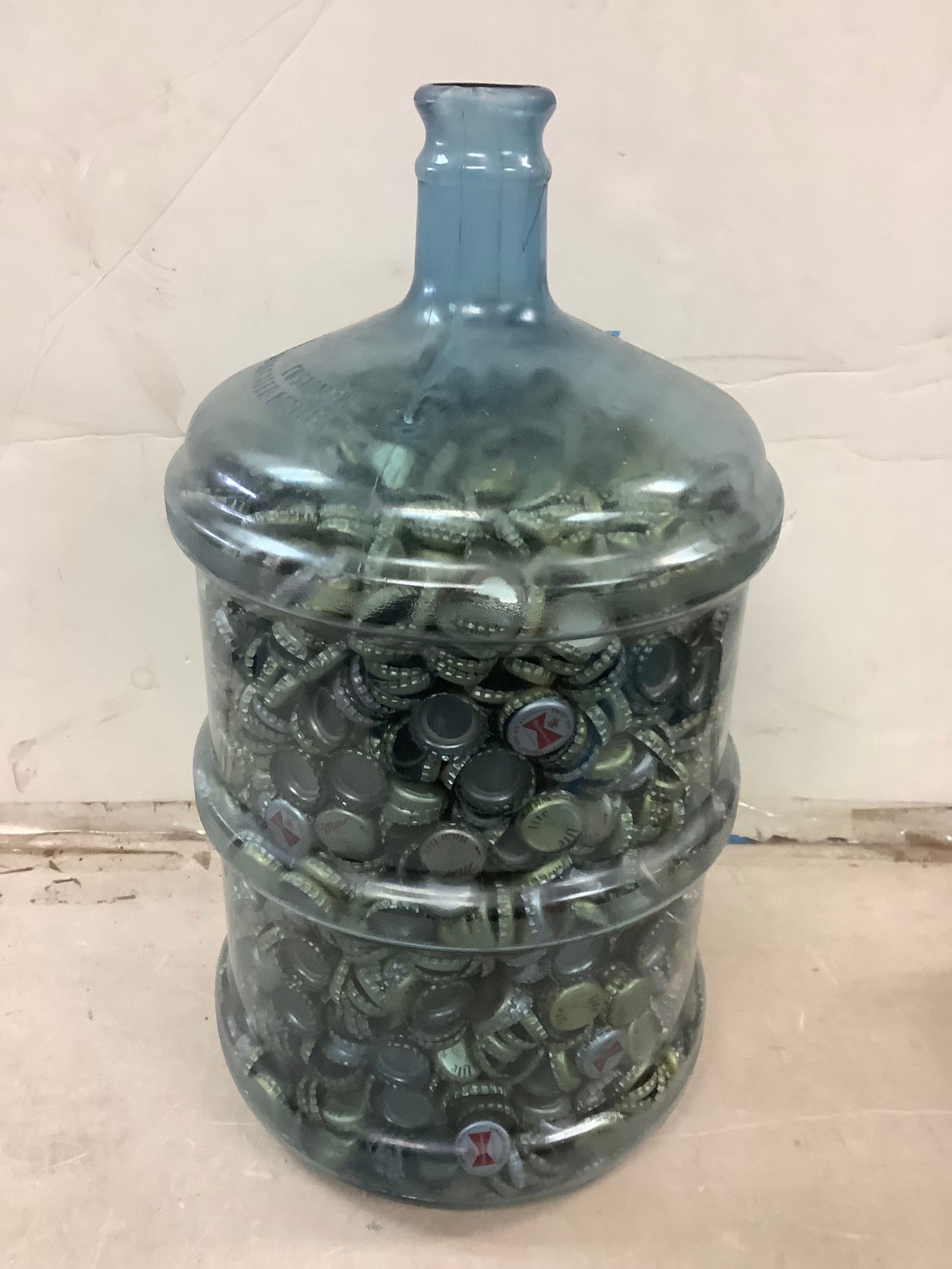 Gallon Jug Full of Beer Bottle Caps 19.5 in (1 of 1)