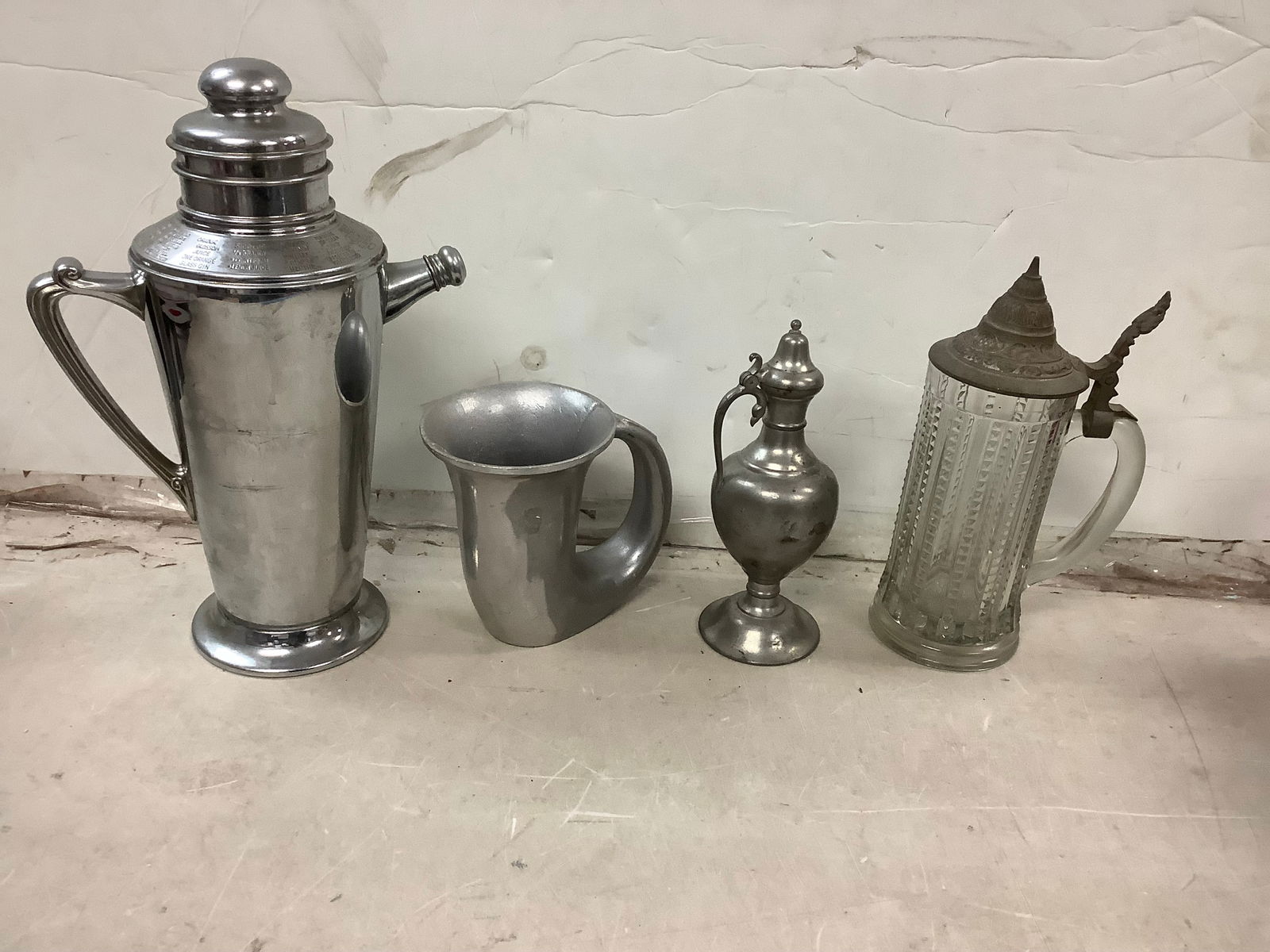 Lot of Tankard, Art Deco Drink Mixer, Royal Holland Stein and more (Tallest - 13 in) (1 of 1)