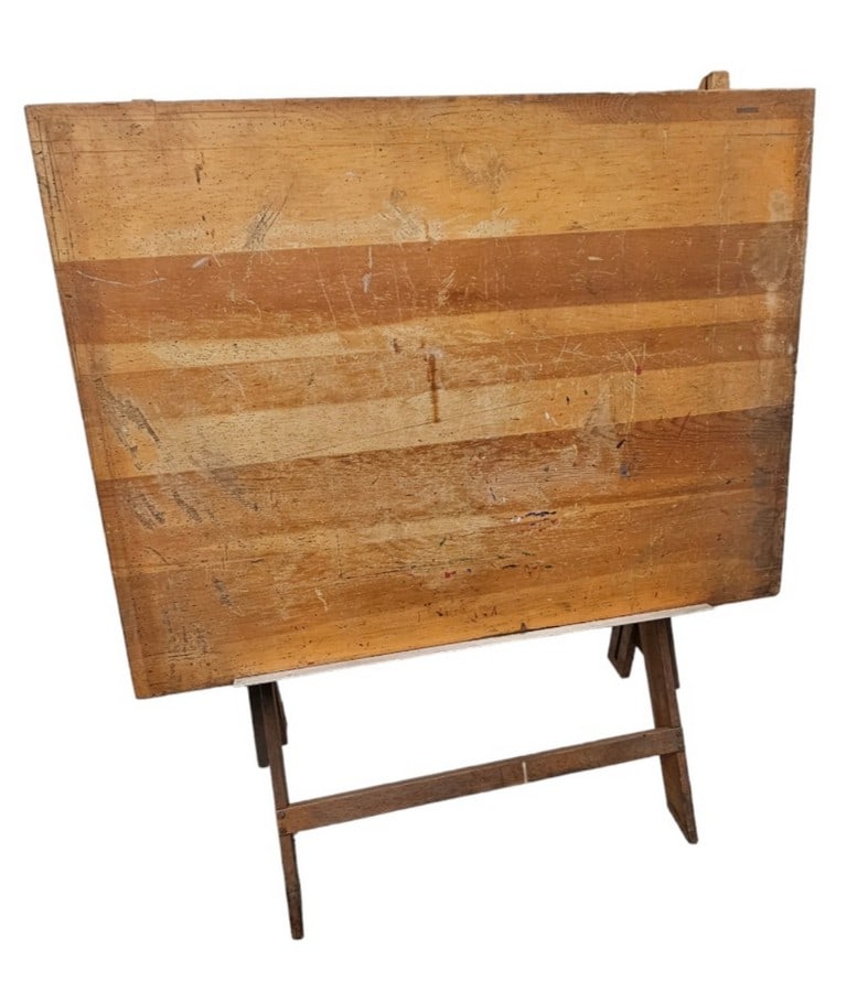 Vintage Drafting Table with Cast Iron Hardware (1 of 4)