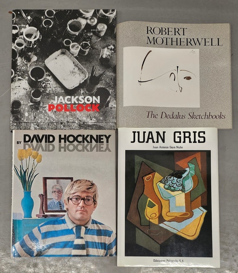 Jackson Pollack, Motherwell, Juan Gris, and David Hockney Art Books (1 of 2)
