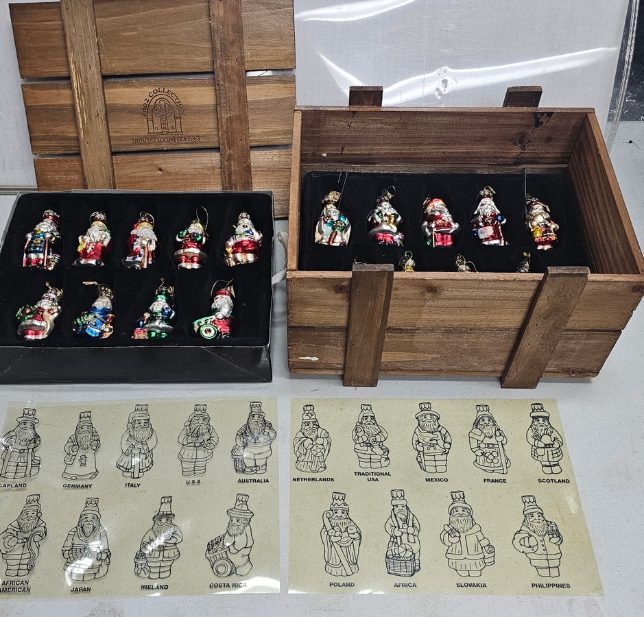 2002 Thomas Pacconi Classics Countries Glass Ornaments (1 of 1)