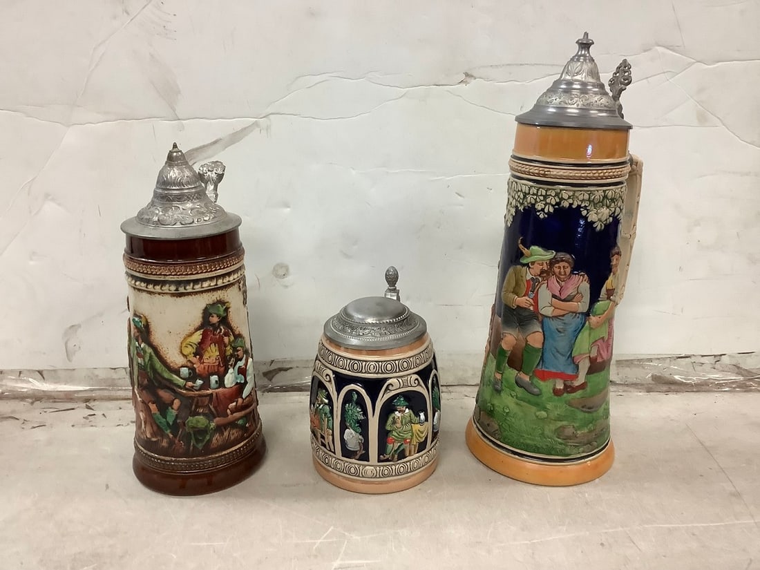 Lot of Gerzit, Gerz and West Germany Steins (14.5 in) (1 of 1)