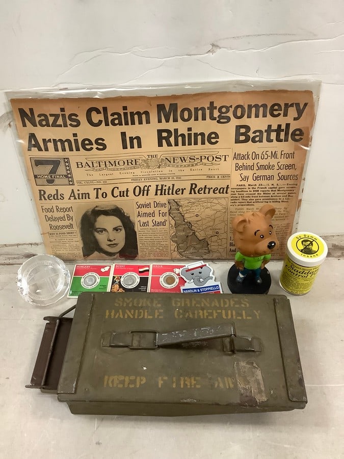 Lot of Vintage Nazi News Article, Best Dad Trophy (6 in), Trump Taj Mahal Glass Decor and more: Lot of Vintage Nazi News Article, Best Dad Trophy (6 in), Trump Taj Mahal Glass Decor and more