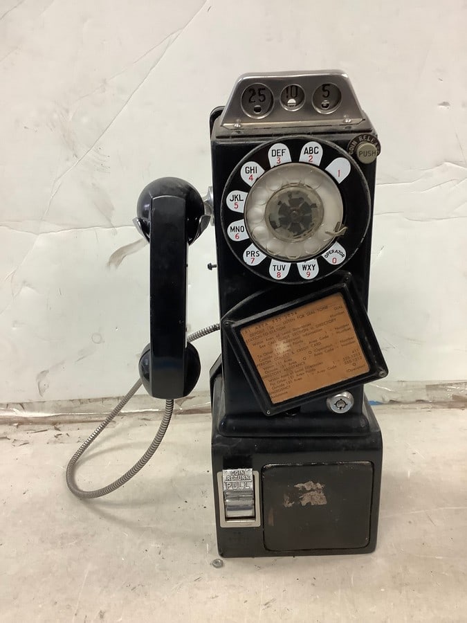 Vintage payphone 18in.tall (1 of 1)
