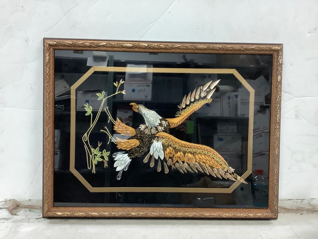 Framed eagle artwork 19.5in.x26.5in. (1 of 1)
