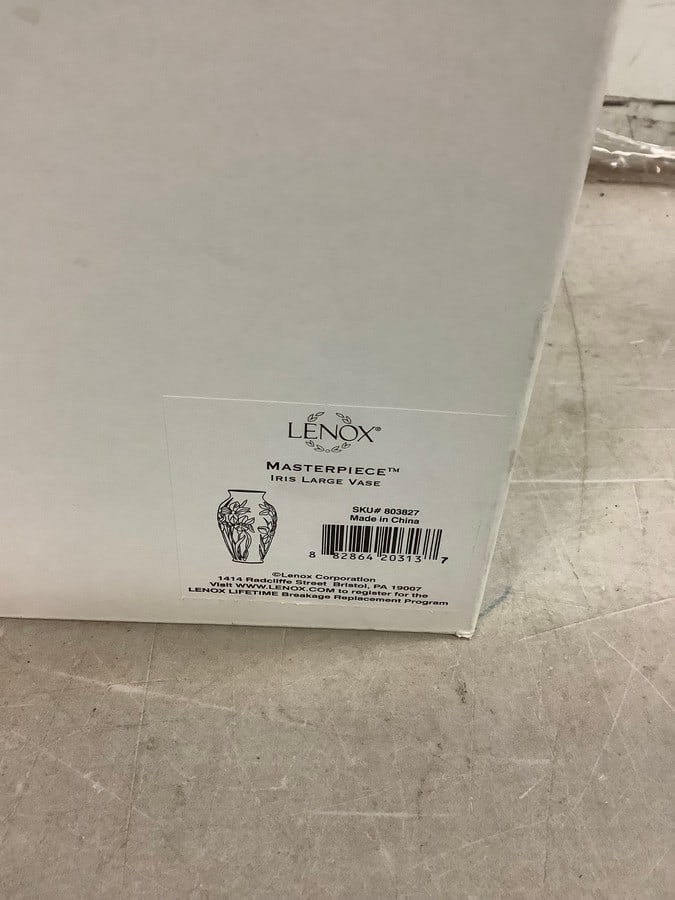 Lenox materpiece iris large vase new in box (1 of 1)