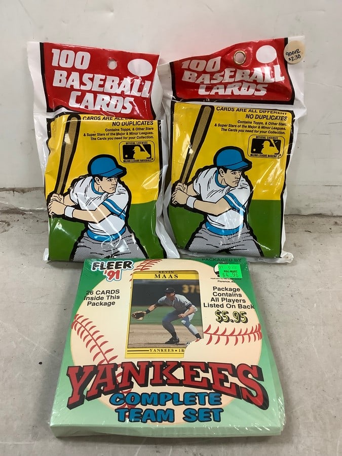 Lot of vintage collectible baseball cards various years(Fleer 91' and more)new sealed in box (1 of 1)