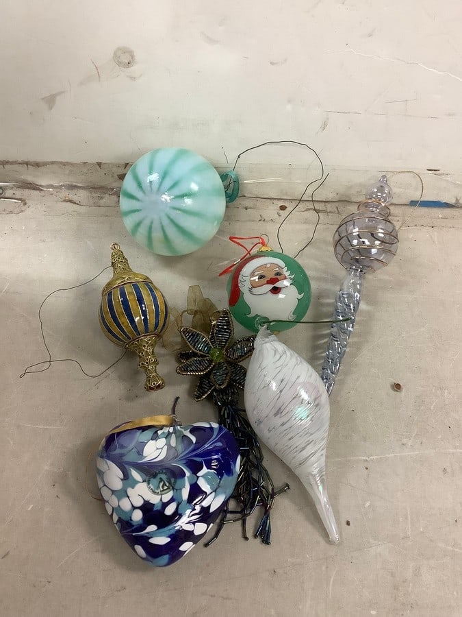 Lot of Various Decorative Christmas Ornaments (1 of 1)