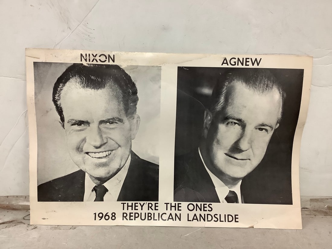 Political poster Nixon and Agnew 1968(22in.x14in.) (1 of 1)