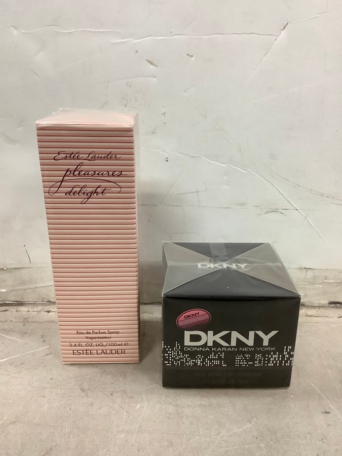 Lot of perfumes (DKNY delicious night and Estee Lauder delight): Lot of perfumes (DKNY delicious night and Estee Lauder delight)