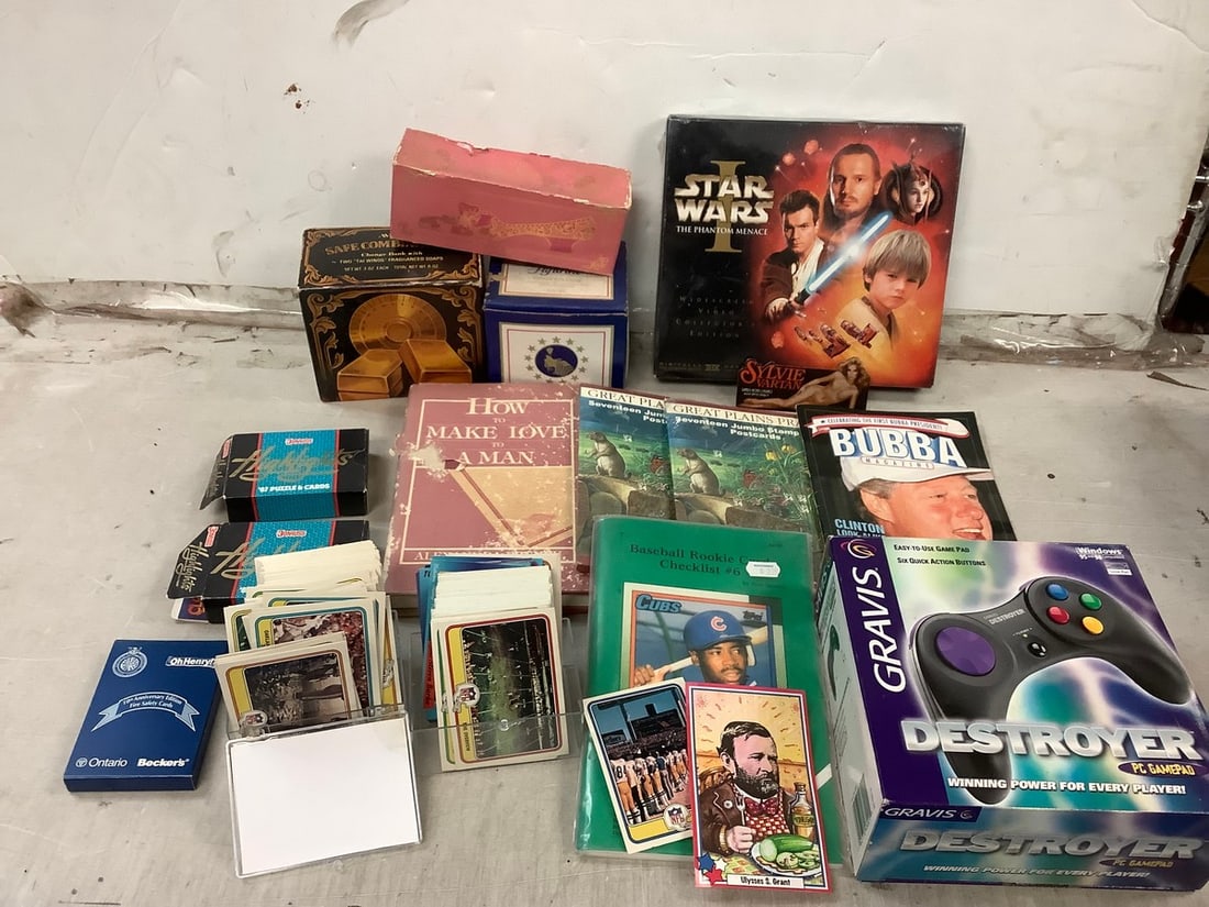 Lot of Star Wars The Phantom Menace video collector's edition, various perfumes, Gravis game pad, (1 of 1)