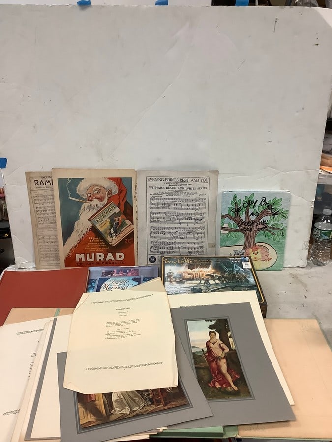 Lot of Terry Redlin 1000 pc puzzle(sealed), vintage Newspaper, vintage artwork, and more: Lot of Terry Redlin 1000 pc puzzle(sealed), vintage Newspaper, vintage artwork, and more