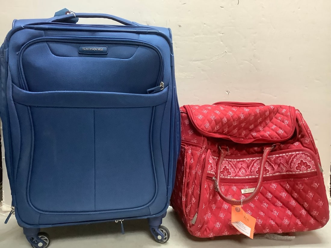 Samsonite Suitcase With Wheels(15x11x24 in) and Vera Bradley Bag (1 of 1)