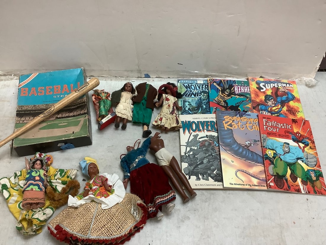 Lot of vintage Baseball Strategy game, various comic books(Marvel, DC, and more), and toys (1 of 1)