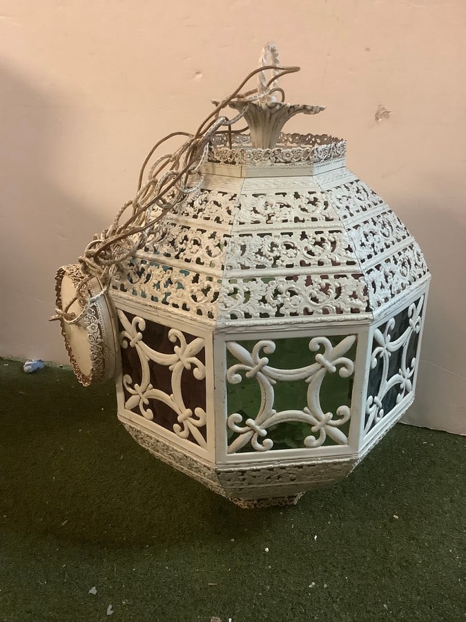 MCM metal light fixture 20in.tall (1 of 1)