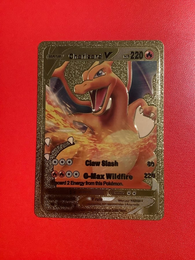 Charizard V custom gold pokemon card (1 of 1)