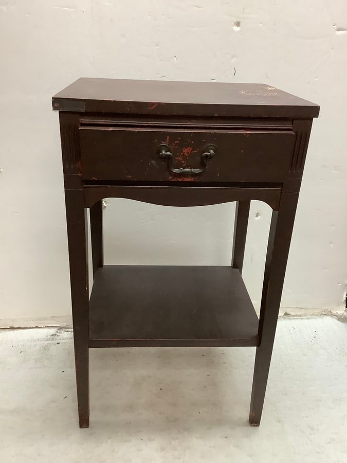 Wooden nightstand(27in.tall): Wooden nightstand(27in.tall)