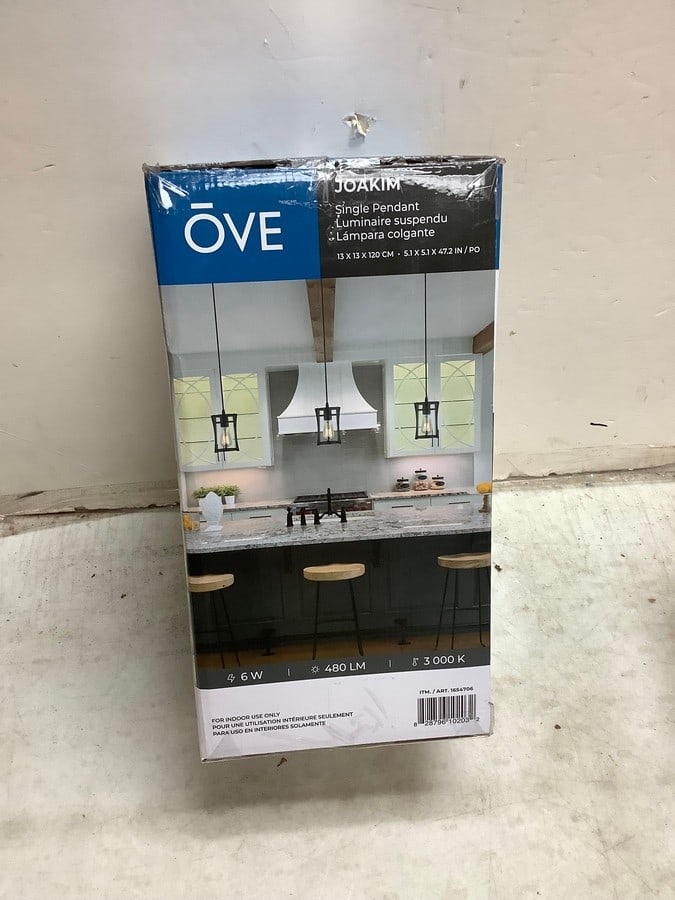 Ove Joakim single pendant light(5.1in.x5.1in.x47.2in.) (1 of 1)