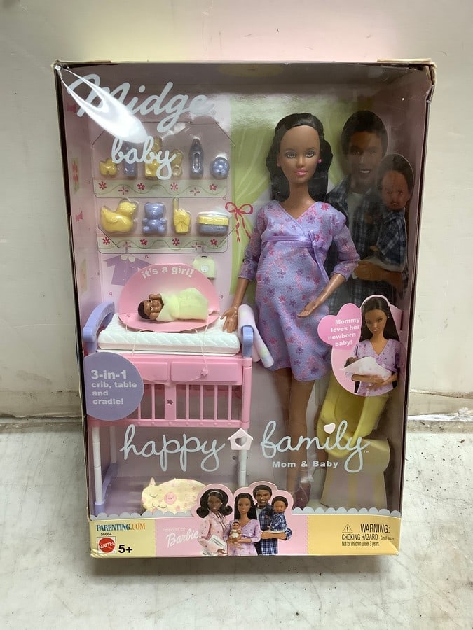 Midge and Baby Happy Family Barbie Doll Play Set (1 of 1)