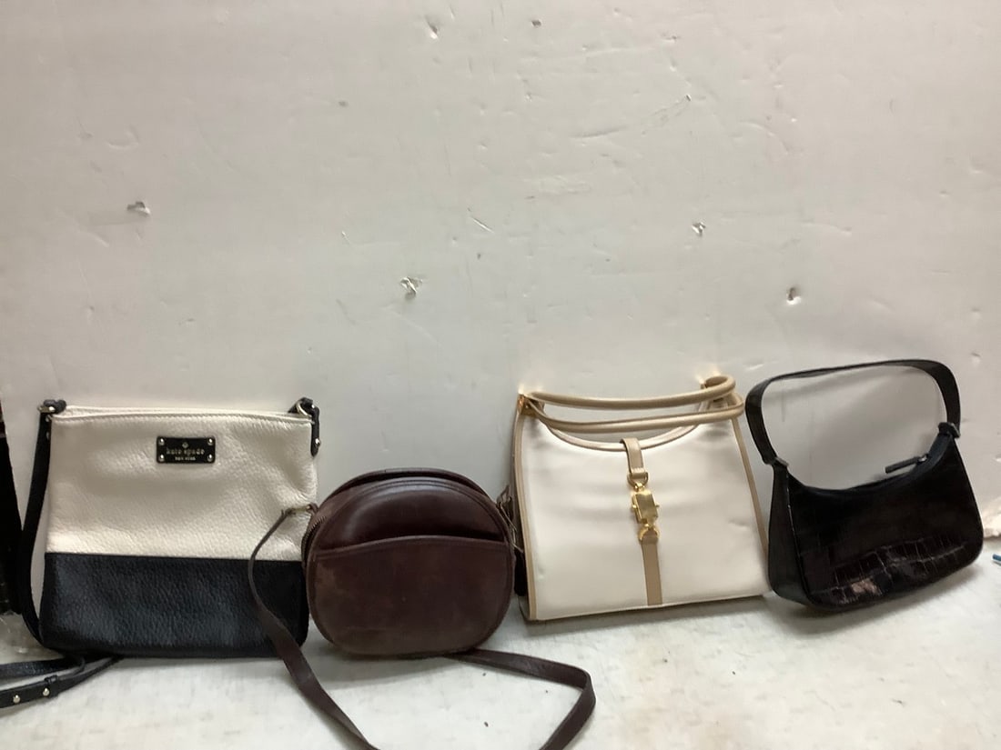 Kate Spade Purse, Kenneth Cole Handbag, Stuart Weitzman Purse and Drawbag and Coach Bag (1 of 1)