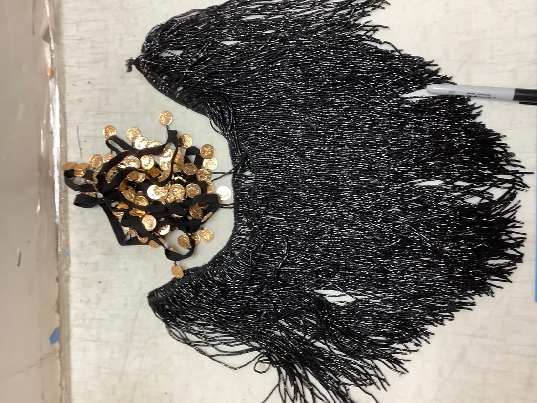 Beaded Skirt and Tassels: Beaded Skirt and Tassels
