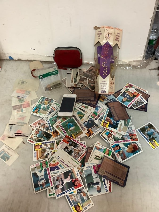 Lot of Topps collectible baseball cards, Ideal Monkey Stix set, and more (1 of 1)