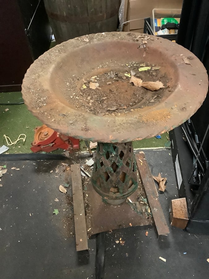 Vintage outdoor bird bath(28.5in.tall) (1 of 1)