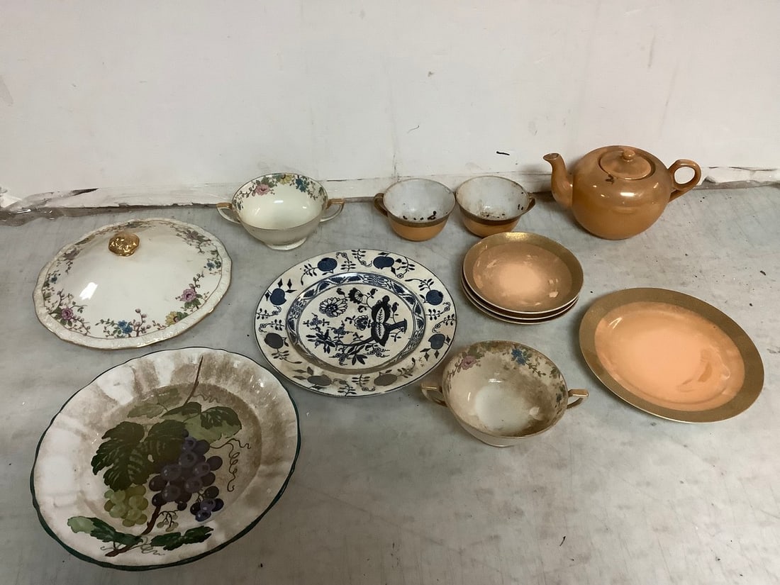 Lot of decorative kitchen plates, cups, and more(Staffordshire, R.S., Noritake, and more): Lot of decorative kitchen plates, cups, and more(Staffordshire, R.S., Noritake, and more)