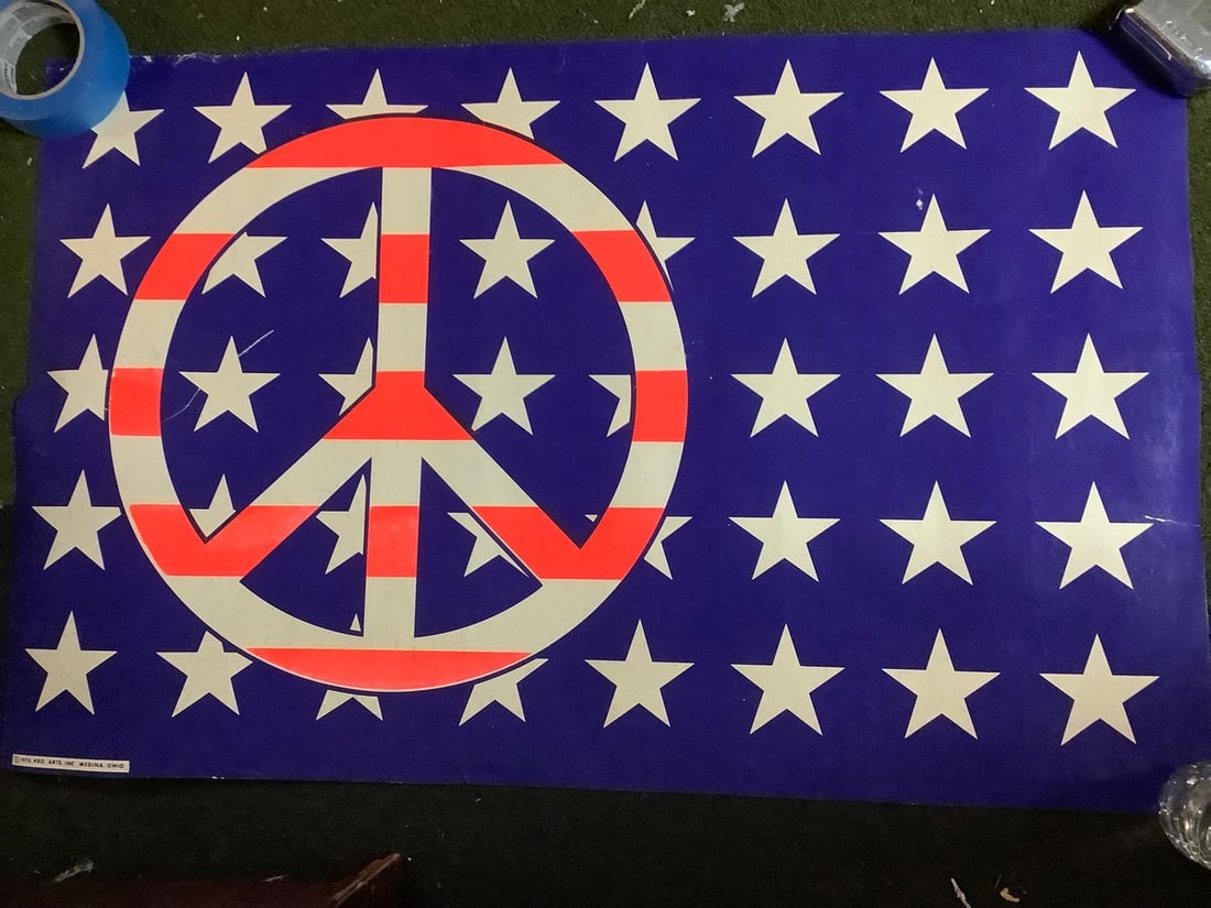 1970 peace sign poster(21.5in.x33in.) (1 of 1)