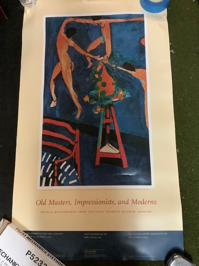 Henri Matisse oil on canvas poster print(22in.x38in.): Henri Matisse oil on canvas poster print(22in.x38in.)