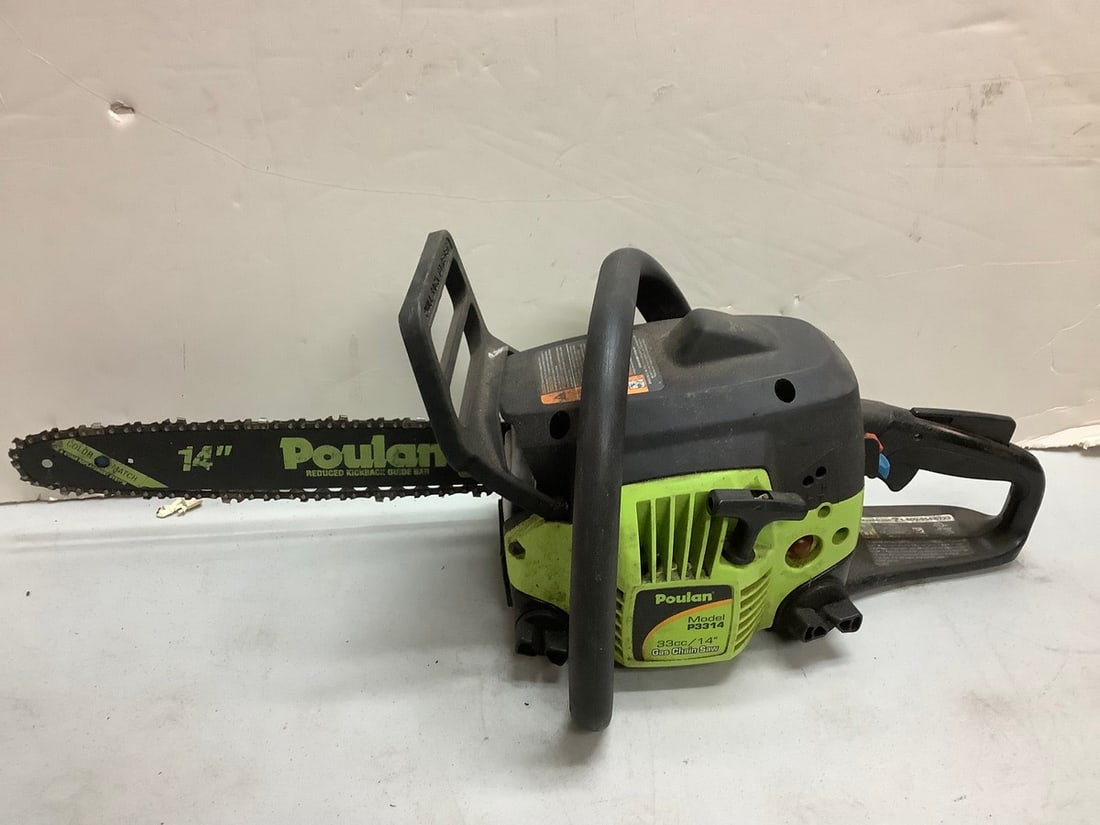 Poulan 14in. gas chain saw (model no. P3314) (1 of 1)