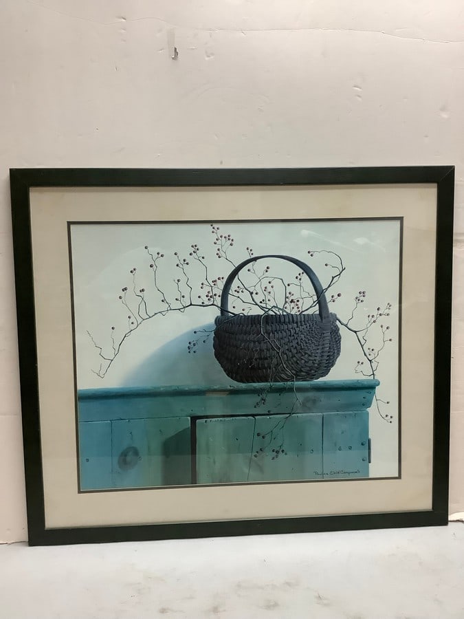 Framed painting signed Pauline Eble Campanelli (30.25in.x35.5in.) (1 of 1)