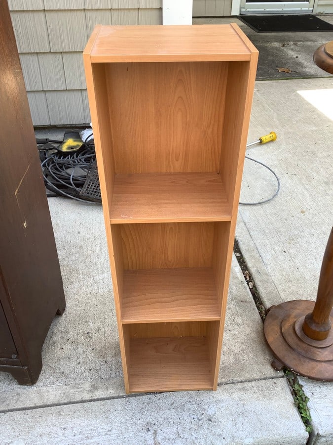 3 Teir Wooden Shelving For DVD's and Books (7x9x31.5 in): 3 Teir Wooden Shelving For DVD's and Books (7x9x31.5 in)