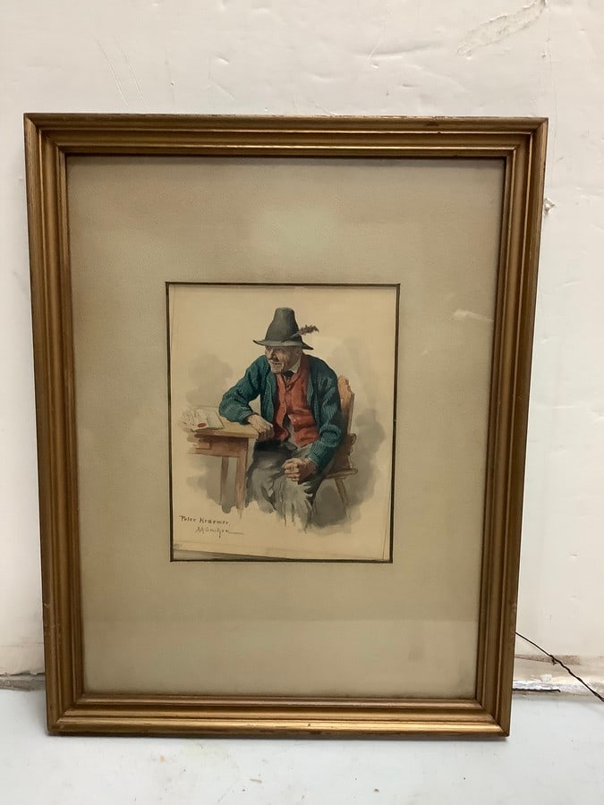 Framed painting (Peter Kraemer) 15x18.5 in (1 of 1)