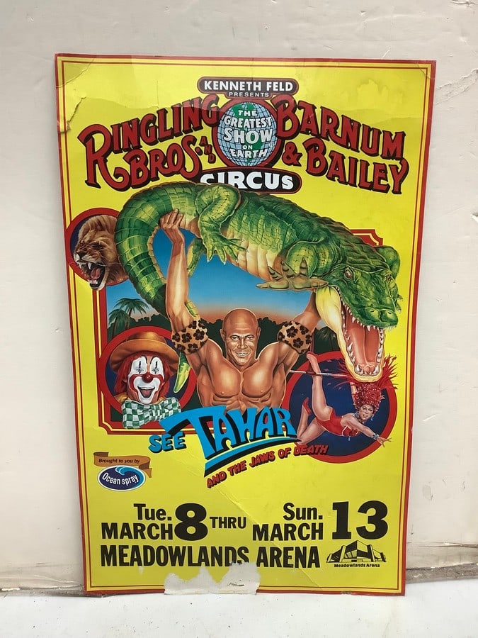 Ringling Bro's Barnum and Bailey Circus poster(14in.x22in.) (1 of 1)
