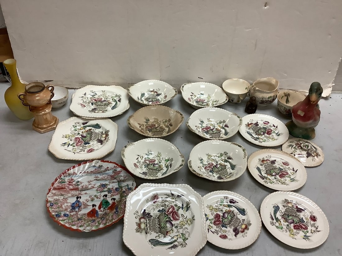 Lot of Various Johnson Bros Ceramic Bowls, Cups, pitcher, etc, and more (Tallest - 8.5in) (1 of 1)