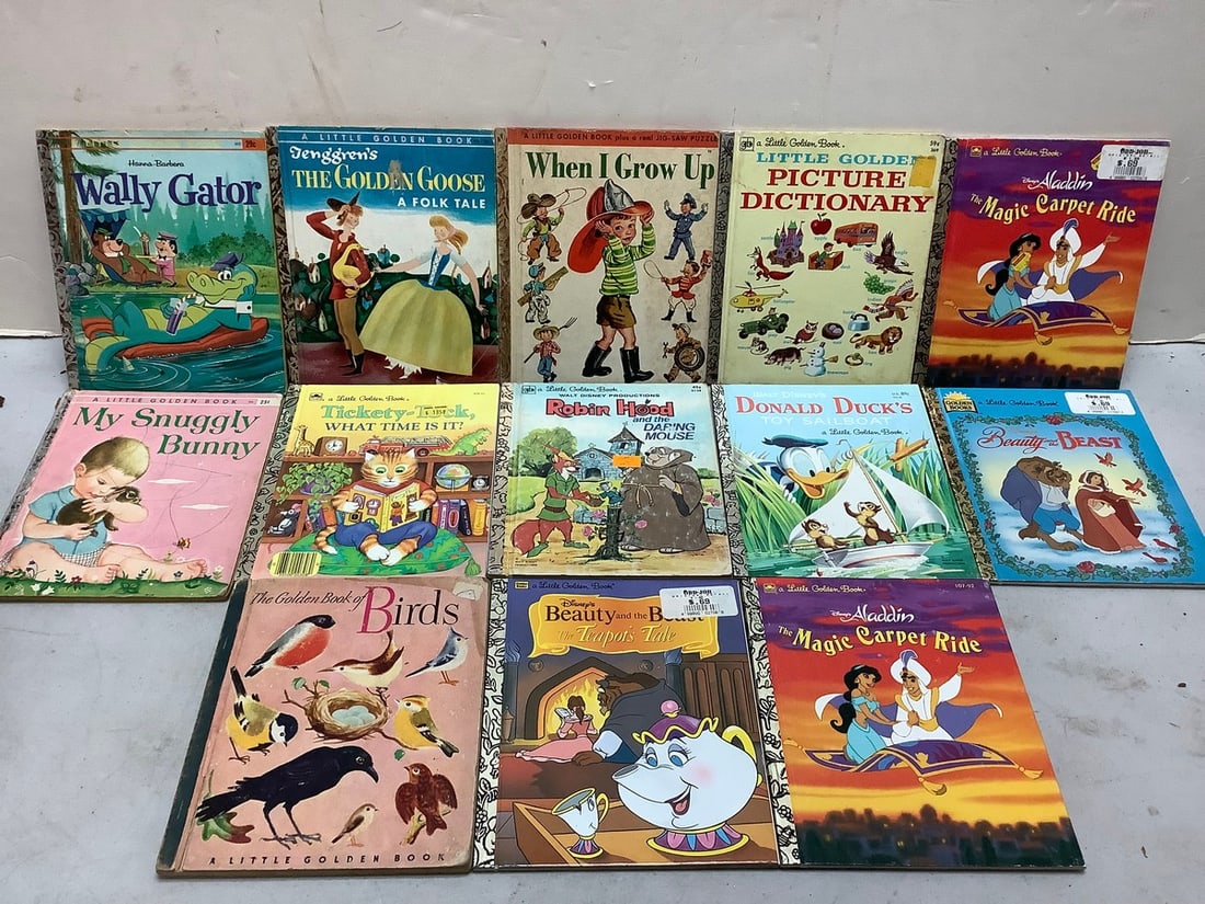 Lot of collectible children's A Little Golden Books(Donald Duck's, Beauty and the Beast, and more): Lot of collectible children's A Little Golden Books(Donald Duck's, Beauty and the Beast, and more)