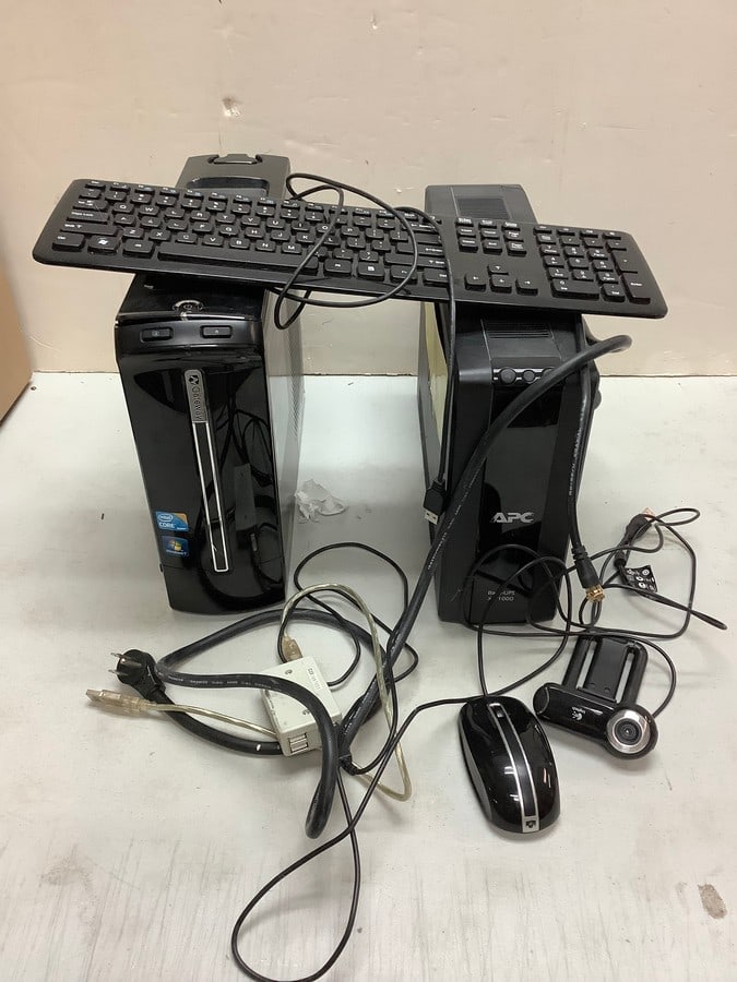 Lot of computers(APC and Gateway-model no.SX2840-01)and keyboard (1 of 1)