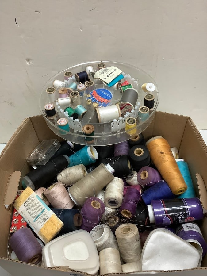 Lot of various needles and threads (1 of 1)