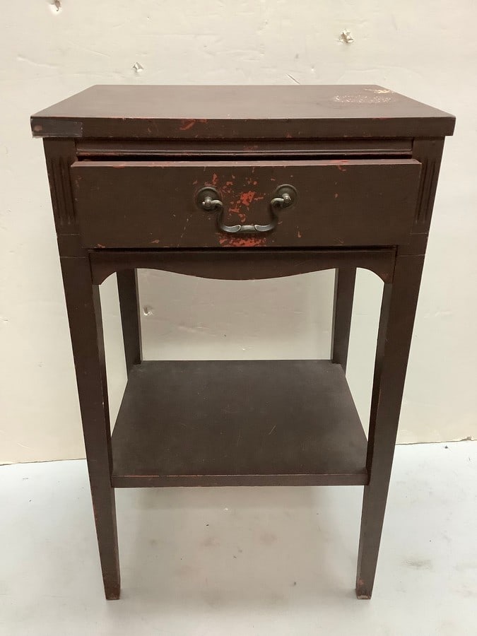 Wooden nightstand(27in.tall): Wooden nightstand(27in.tall)