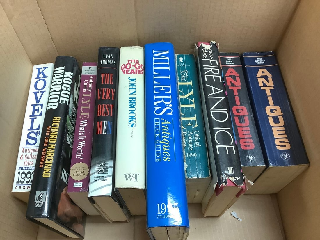 Lot of various books(Miller's International Antique price guide, The Very Best Men, and more) (1 of 1)