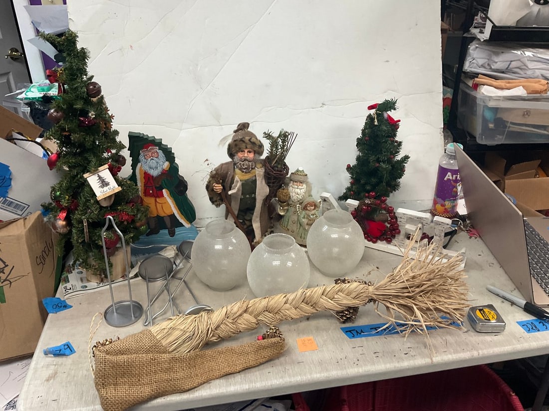 Lot of Christmas decorations, light shades, and more (1 of 1)