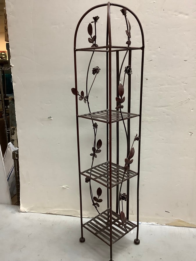 Decorative metal shelving rack(33.5in.tall) (1 of 1)