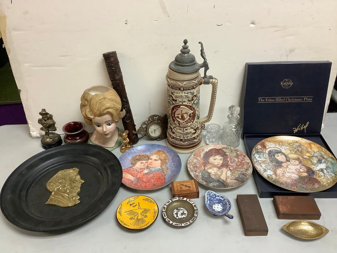 Knowles collectible plates, German stein(15.5in.tall), and more (1 of 1)