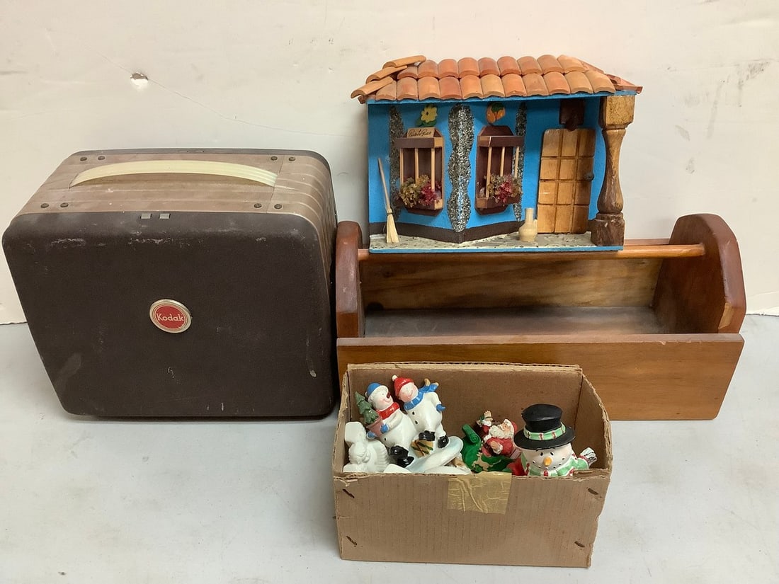 Vintage Kodak projector, various Christmas statues, and more (1 of 1)