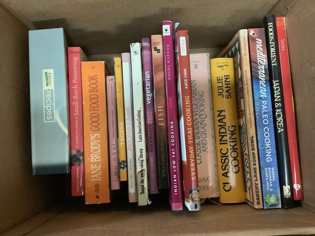 Various cookbooks(Mediterranean, Classic Indian Cooking, Fish, etc.) (1 of 1)