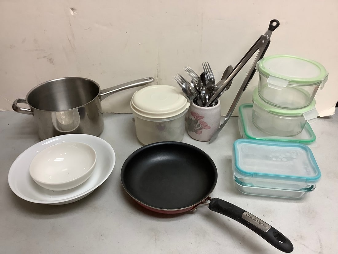 Silampos pot, Cuisinart frying pan,kitchen utensils, containers, and more: Silampos pot, Cuisinart frying pan,kitchen utensils, containers, and more