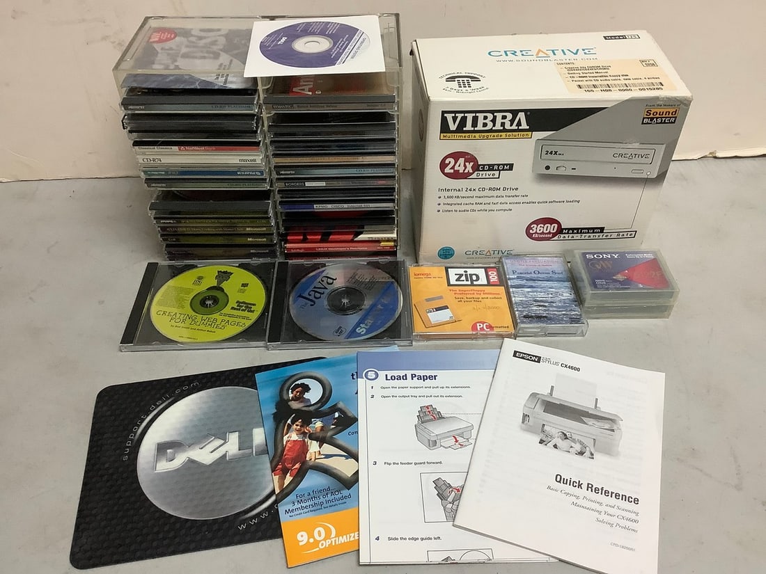 Vibra CD sound blaster(Model 125), various CD's, and more (1 of 1)